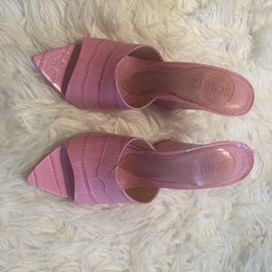 Pink Schutz Wedge